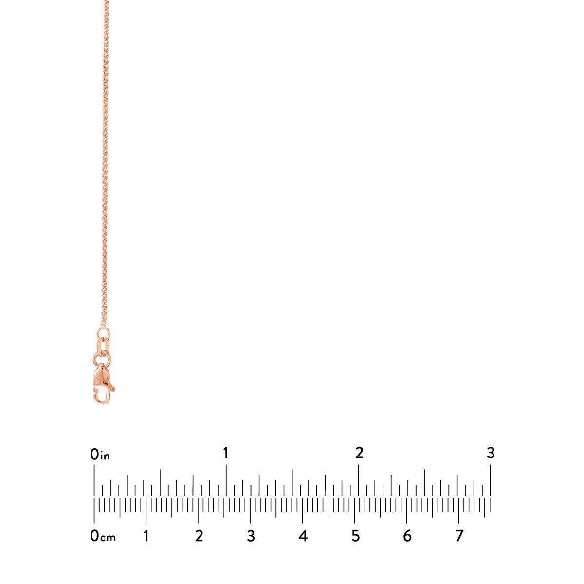 Birmingham Jewelry - 14K Gold 1.05mm Adjustable Wheat Chain with Lobster Lock - Birmingham Jewelry