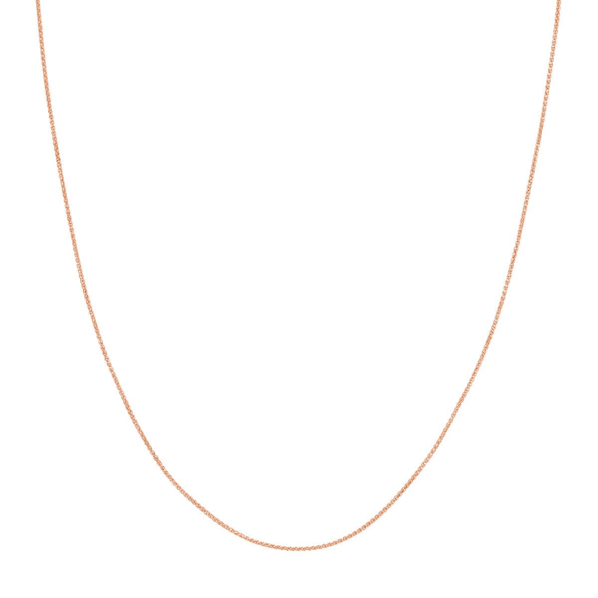 Birmingham Jewelry - 14K Gold 1.05mm Adjustable Wheat Chain with Lobster Lock - Birmingham Jewelry