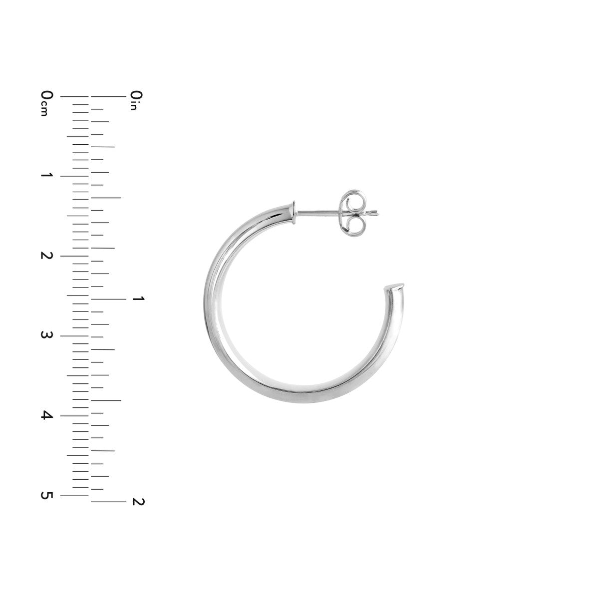 Birmingham Jewelry - 14K Gold 20.00mm D - Tube Round Hoop Earrings - Birmingham Jewelry