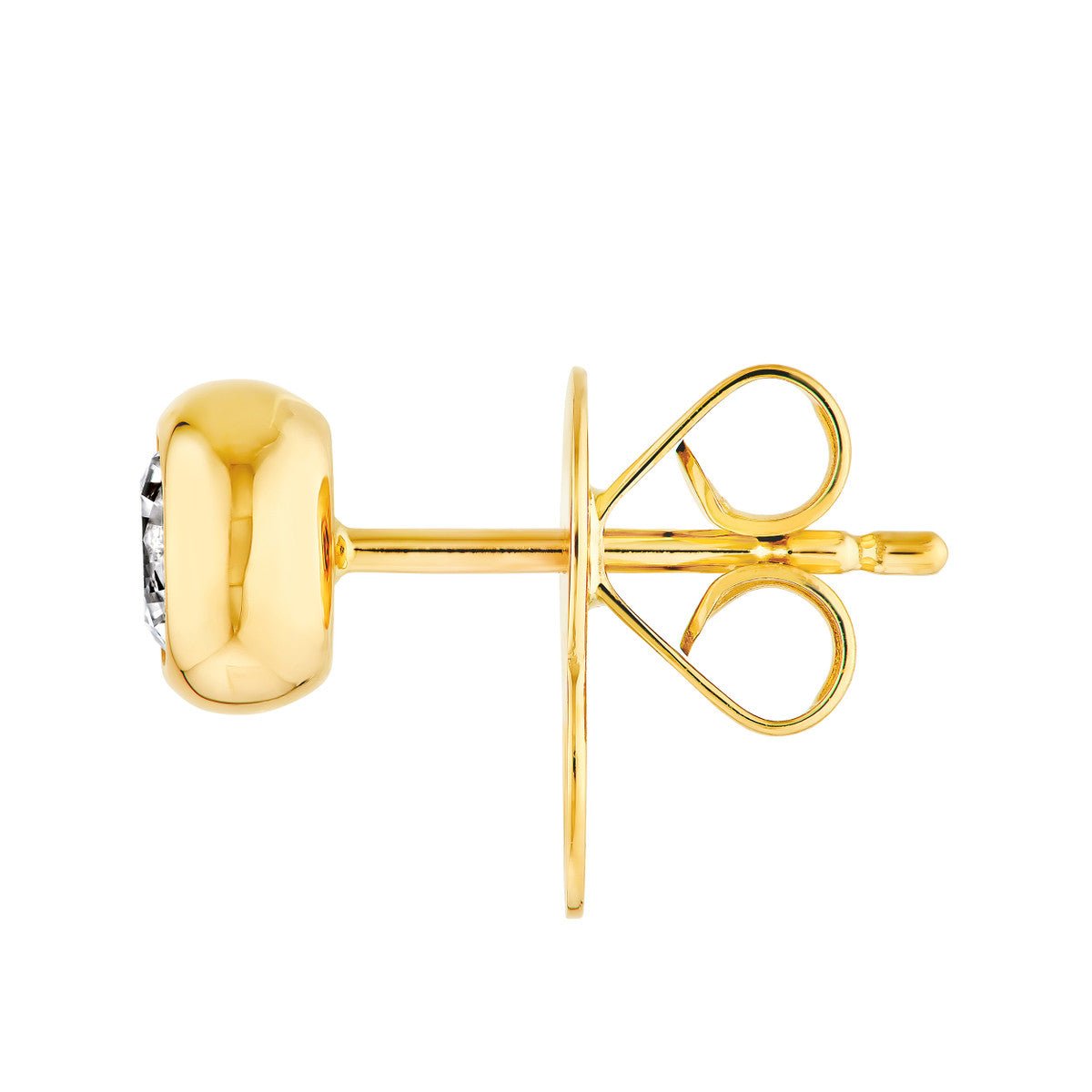 Birmingham Jewelry - 14K Gold 4.00mm 1/2tcw Round Diamond Stud Earrings - Birmingham Jewelry