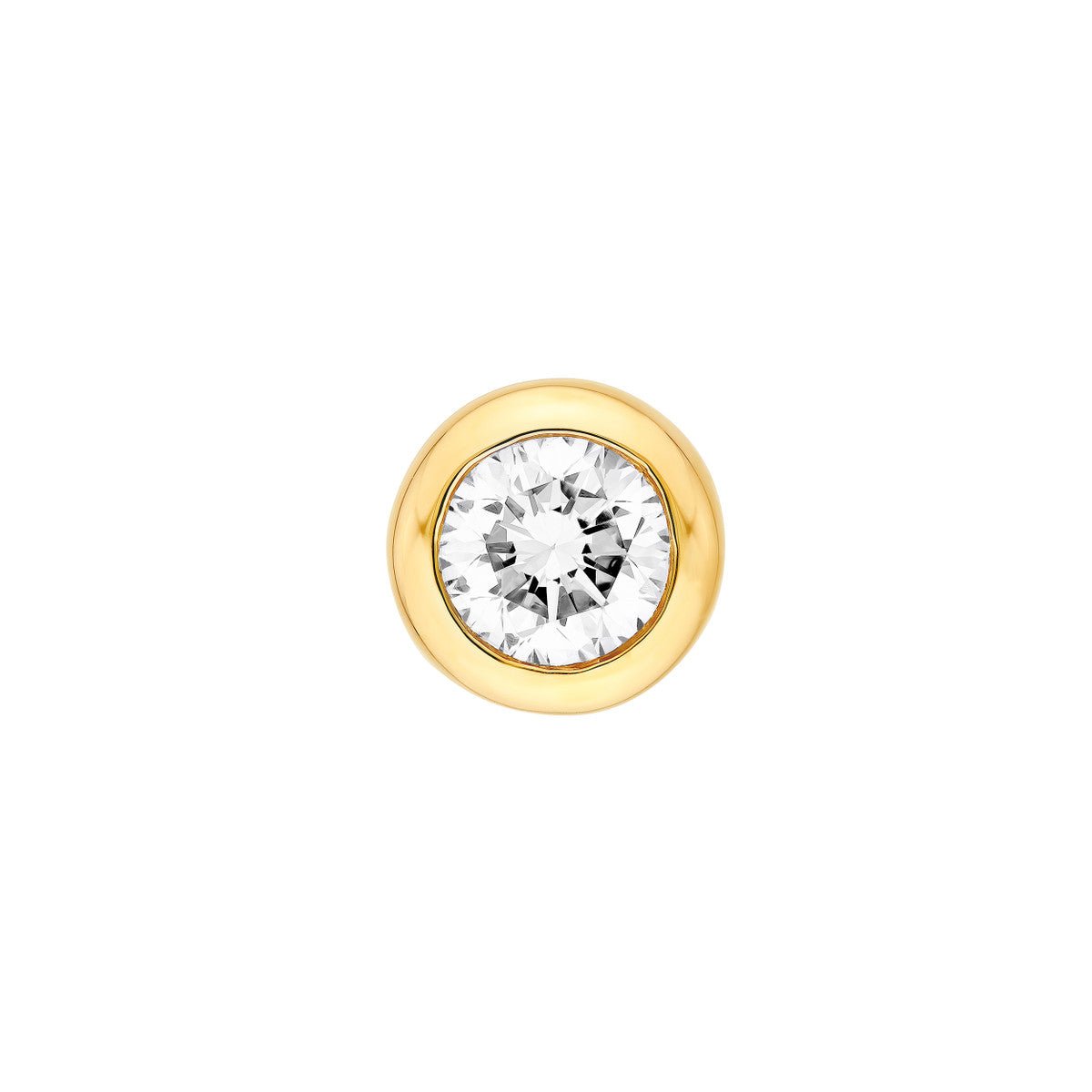 Birmingham Jewelry - 14K Gold 4.00mm 1/2tcw Round Diamond Stud Earrings - Birmingham Jewelry