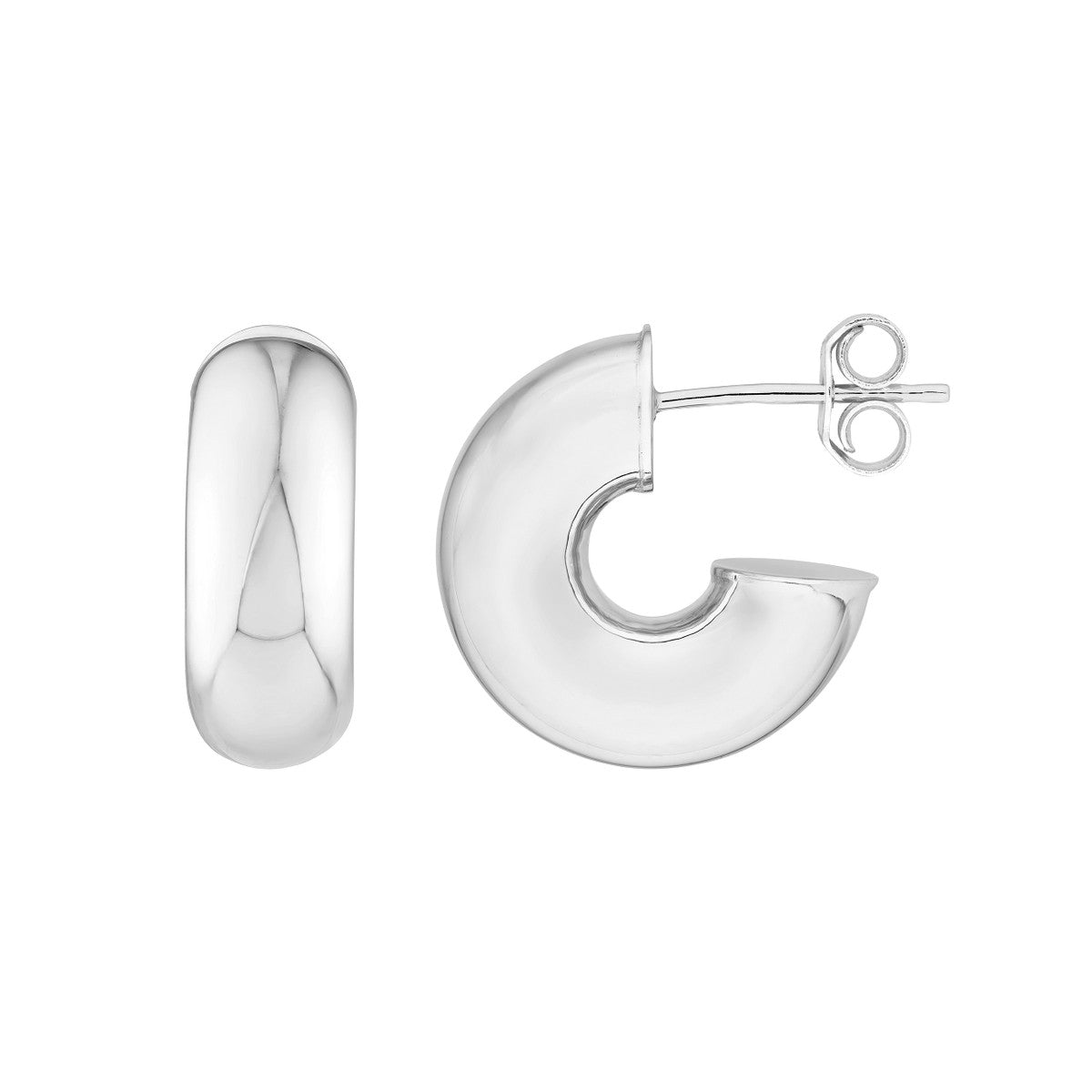 Birmingham Jewelry - 14K Gold 4.00mm Polished Open Hoop Earrings - Birmingham Jewelry