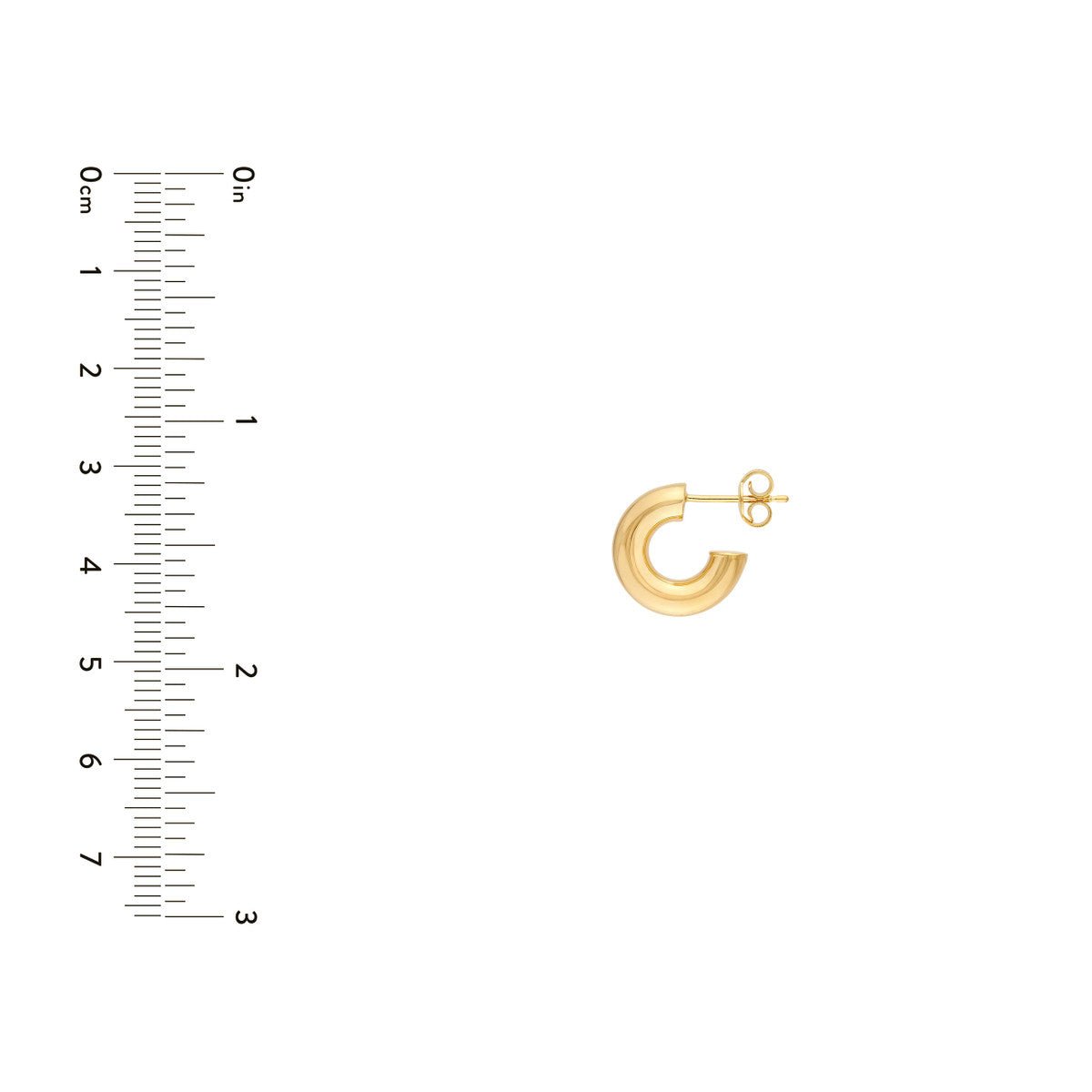 Birmingham Jewelry - 14K Gold 6.00mm ID Open Hoop Earrings - Birmingham Jewelry