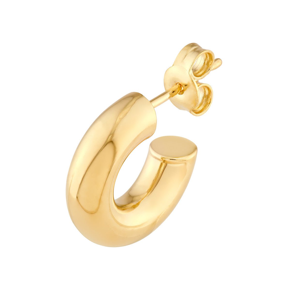 Birmingham Jewelry - 14K Gold 6.00mm ID Open Hoop Earrings - Birmingham Jewelry