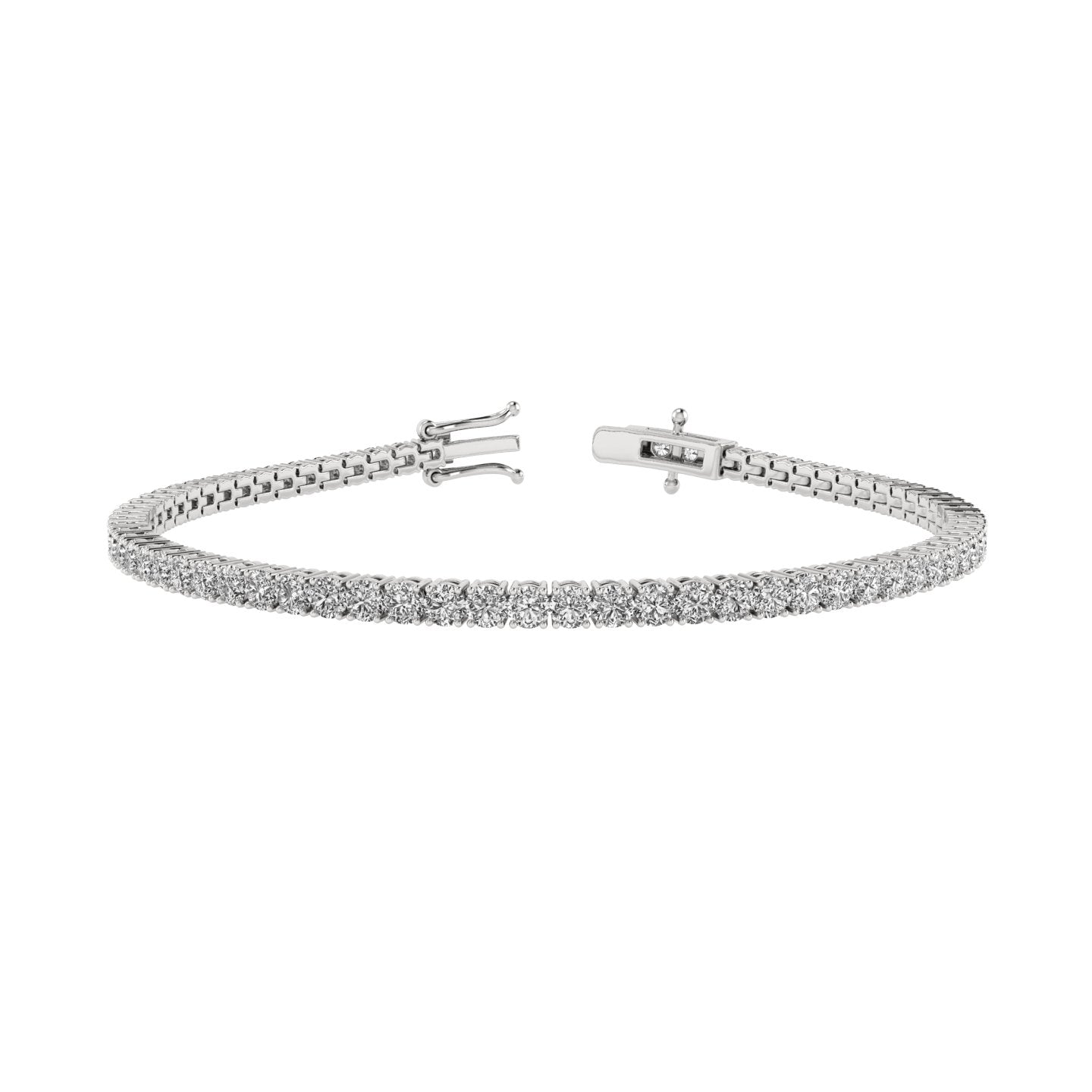 14K Gold 7.00" Round Lab Grown Diamond Tennis Bracelet 7.00ct Birmingham Jewelry Lab Grown Diamond Tennis Bracelet Birmingham Jewelry 