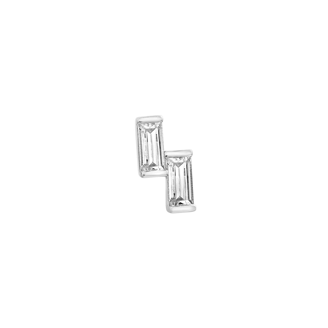 Birmingham Jewelry - 14K Gold Baguette Diamond Stud Earrings - Birmingham Jewelry
