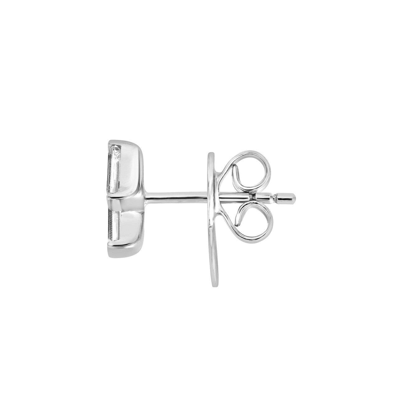 Birmingham Jewelry - 14K Gold Baguette Diamond Stud Earrings - Birmingham Jewelry