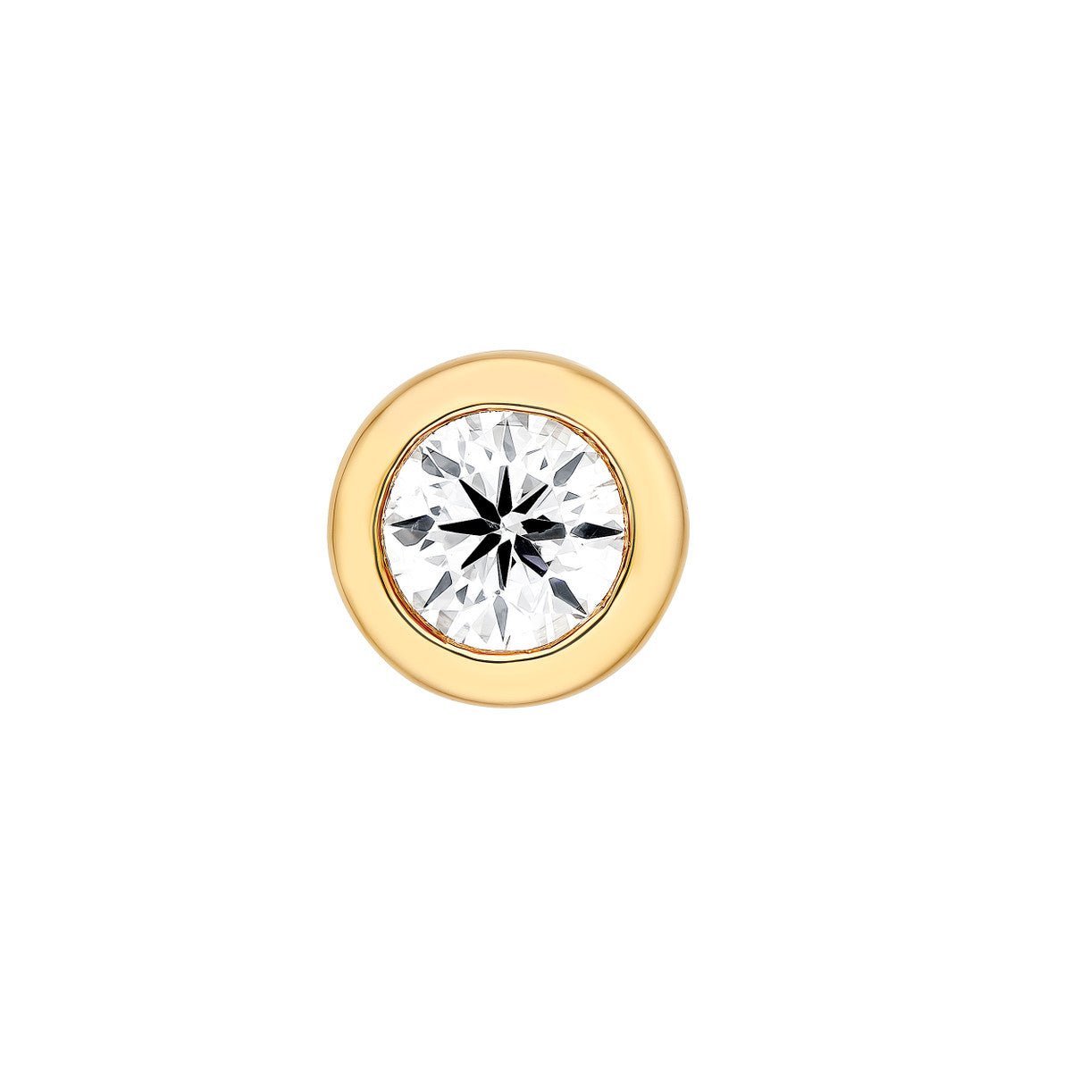 Birmingham Jewelry - 14K Gold Bezel Set Diamond Stud Earrings (1/5tcw) - Birmingham Jewelry