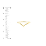 Birmingham Jewelry - 14K Gold Chevron Wire Ring - Birmingham Jewelry