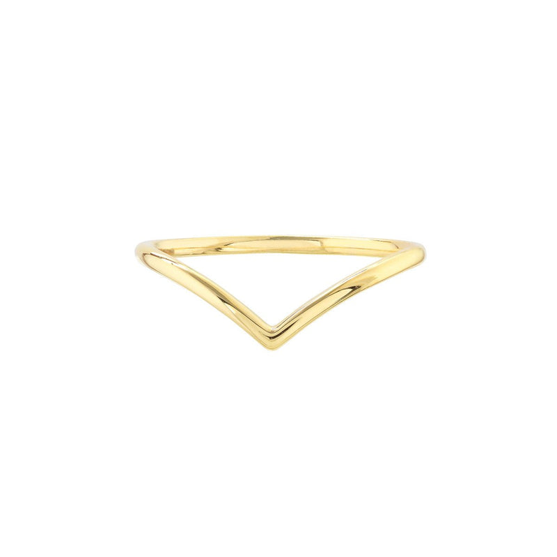 Birmingham Jewelry - 14K Gold Chevron Wire Ring - Birmingham Jewelry