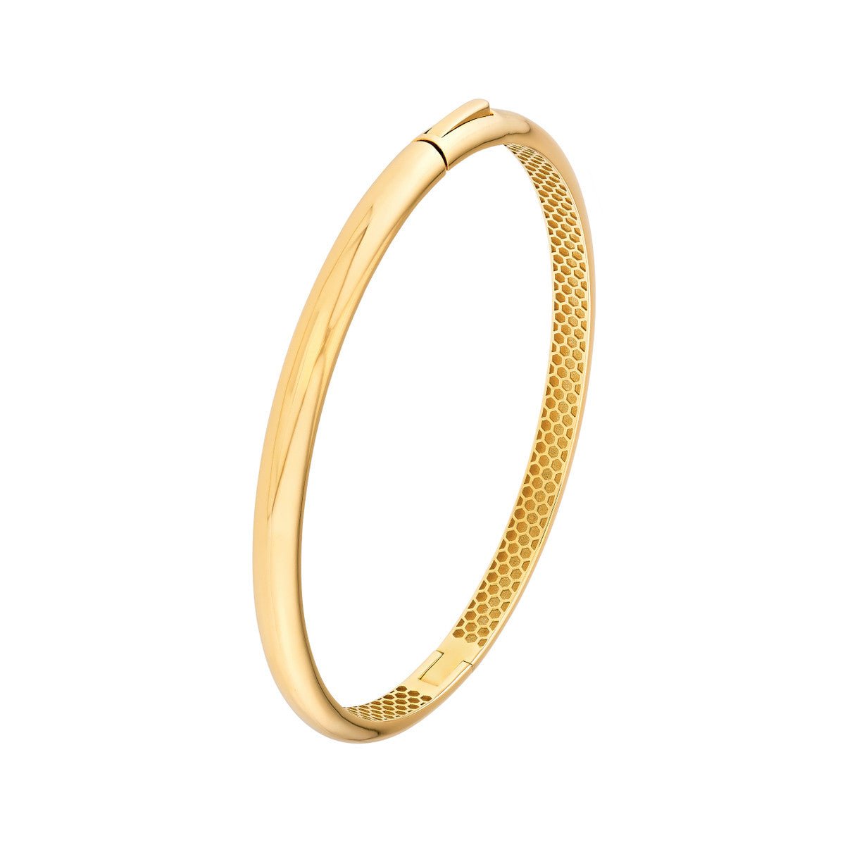 Birmingham Jewelry - 14K Gold Classic Dome Bangle - Birmingham Jewelry
