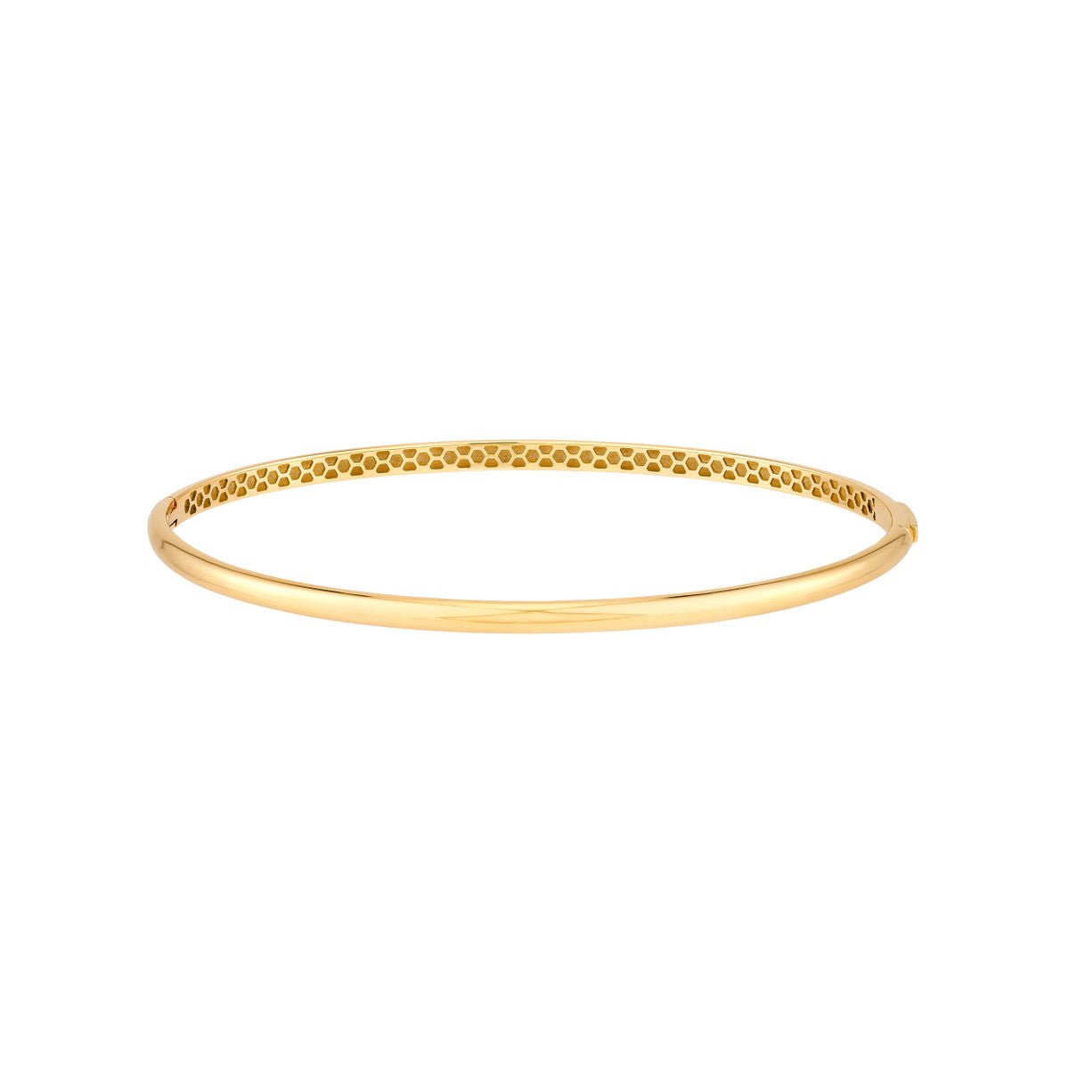 Birmingham Jewelry - 14K Gold Classic Thin Dome Bangle - Birmingham Jewelry