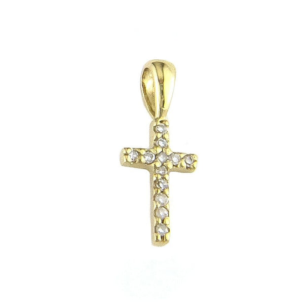 Birmingham Jewelry - 14K Gold Cross Pendant With Diamonds - Birmingham Jewelry