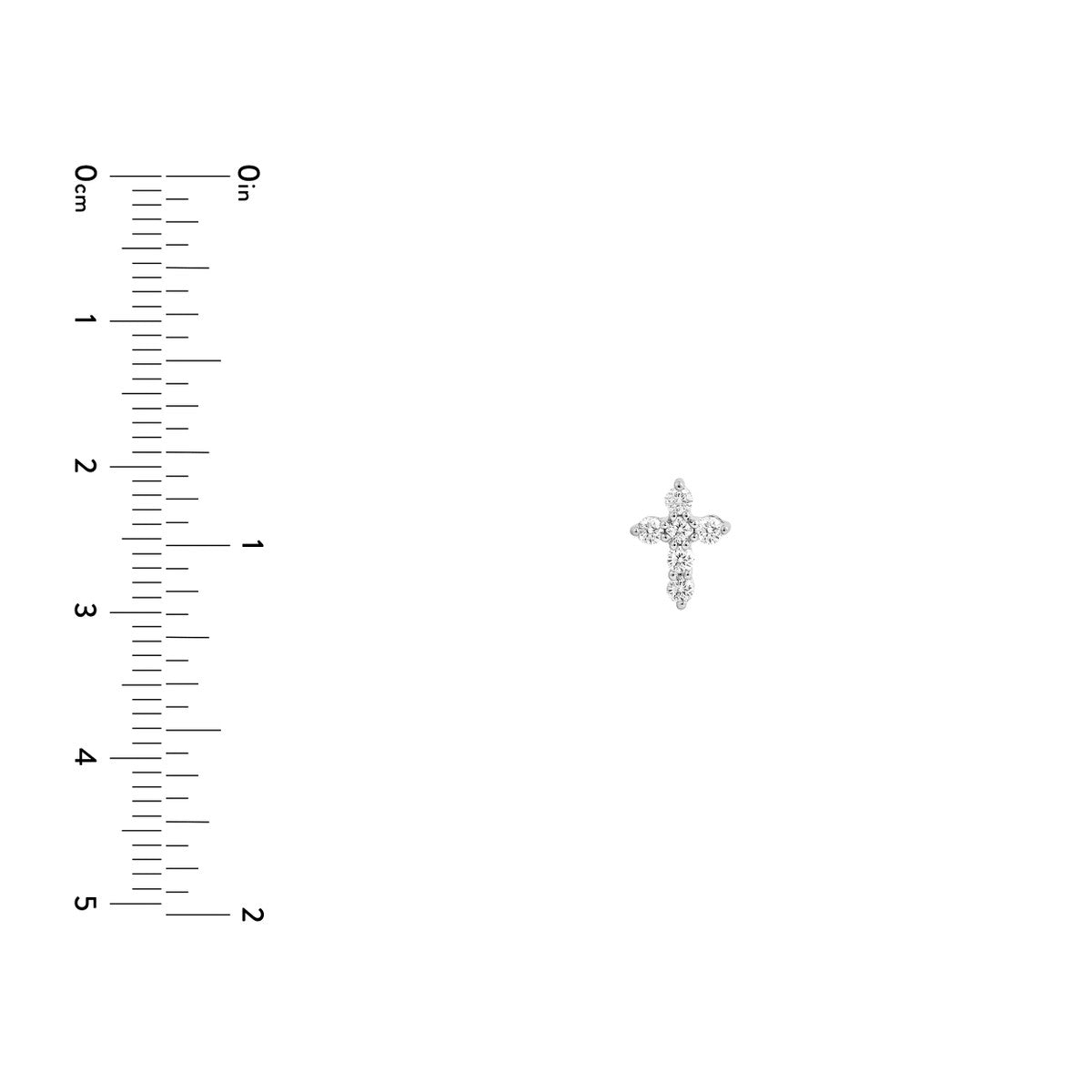 14K Gold Diamond Cross Earrings (1/3tcw) Birmingham Jewelry Earrings Birmingham Jewelry 