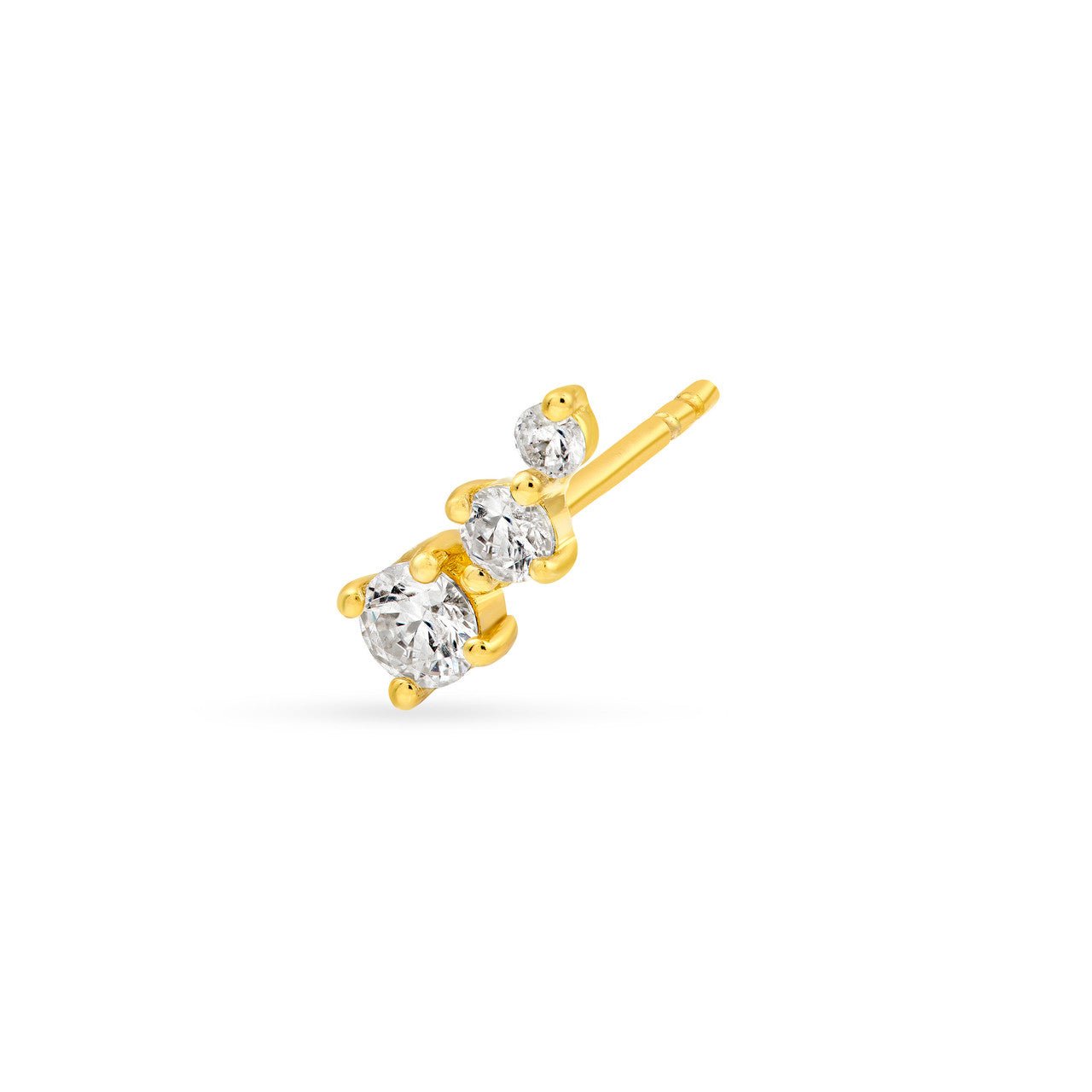 Birmingham Jewelry - 14K Gold Diamond Graduated Earrings - Birmingham Jewelry