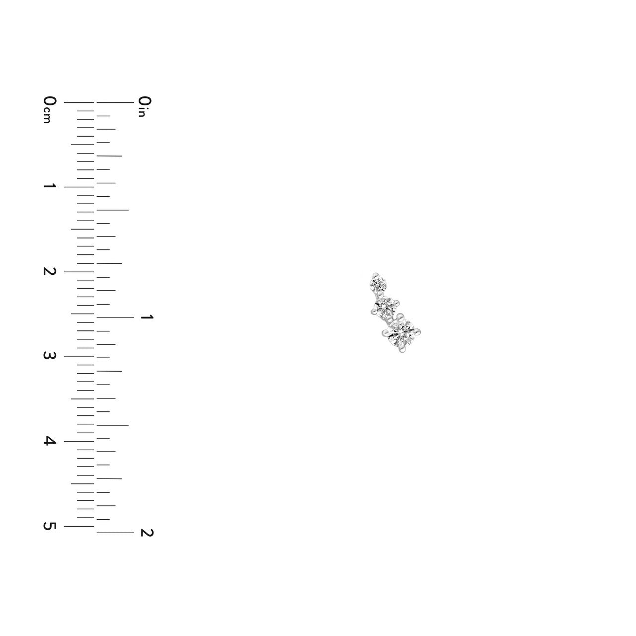 Birmingham Jewelry - 14K Gold Diamond Graduated Earrings - Birmingham Jewelry