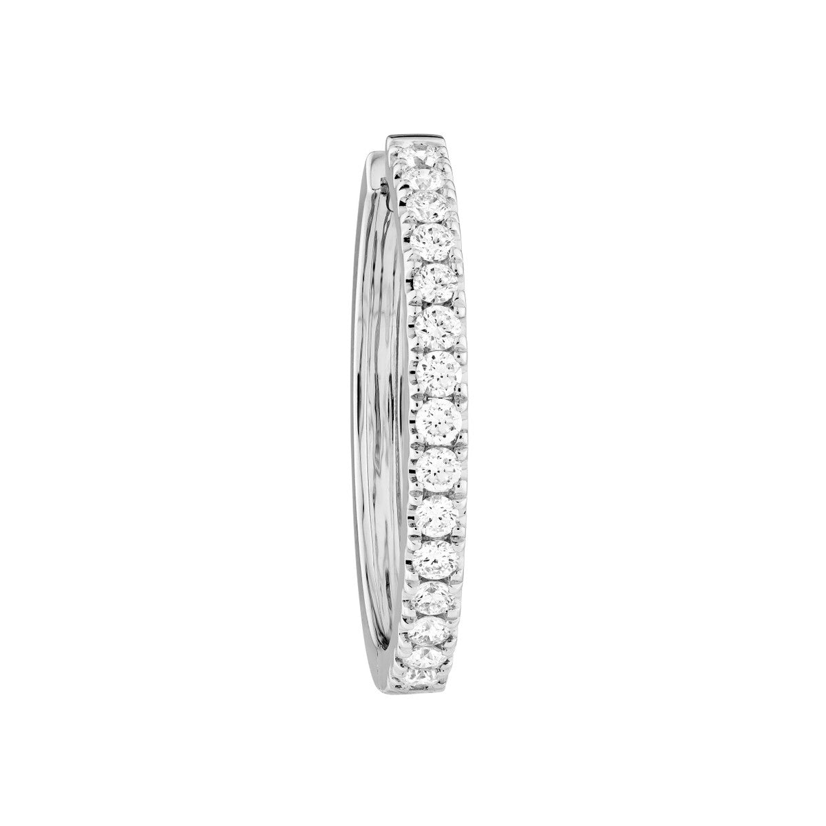 14K Gold Diamond Hoop Earrings (7/8tcw) Birmingham Jewelry Earrings Birmingham Jewelry 