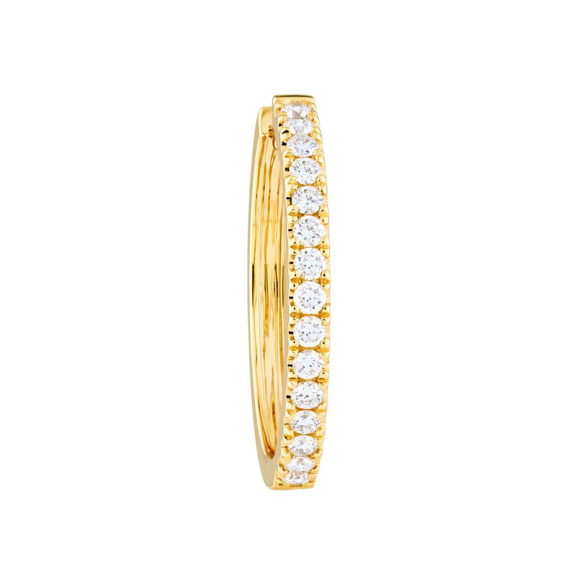 14K Gold Diamond Hoop Earrings (7/8tcw) Birmingham Jewelry Earrings Birmingham Jewelry 