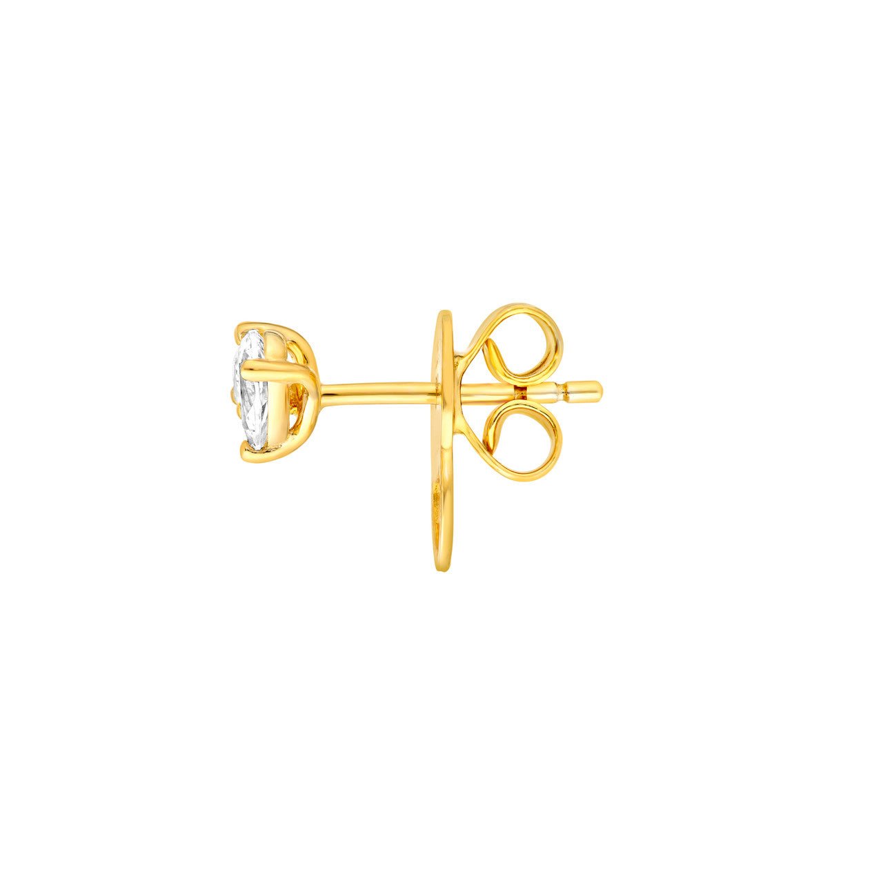 Birmingham Jewelry - 14K Gold Diamond Pear Stud Earrings - Birmingham Jewelry