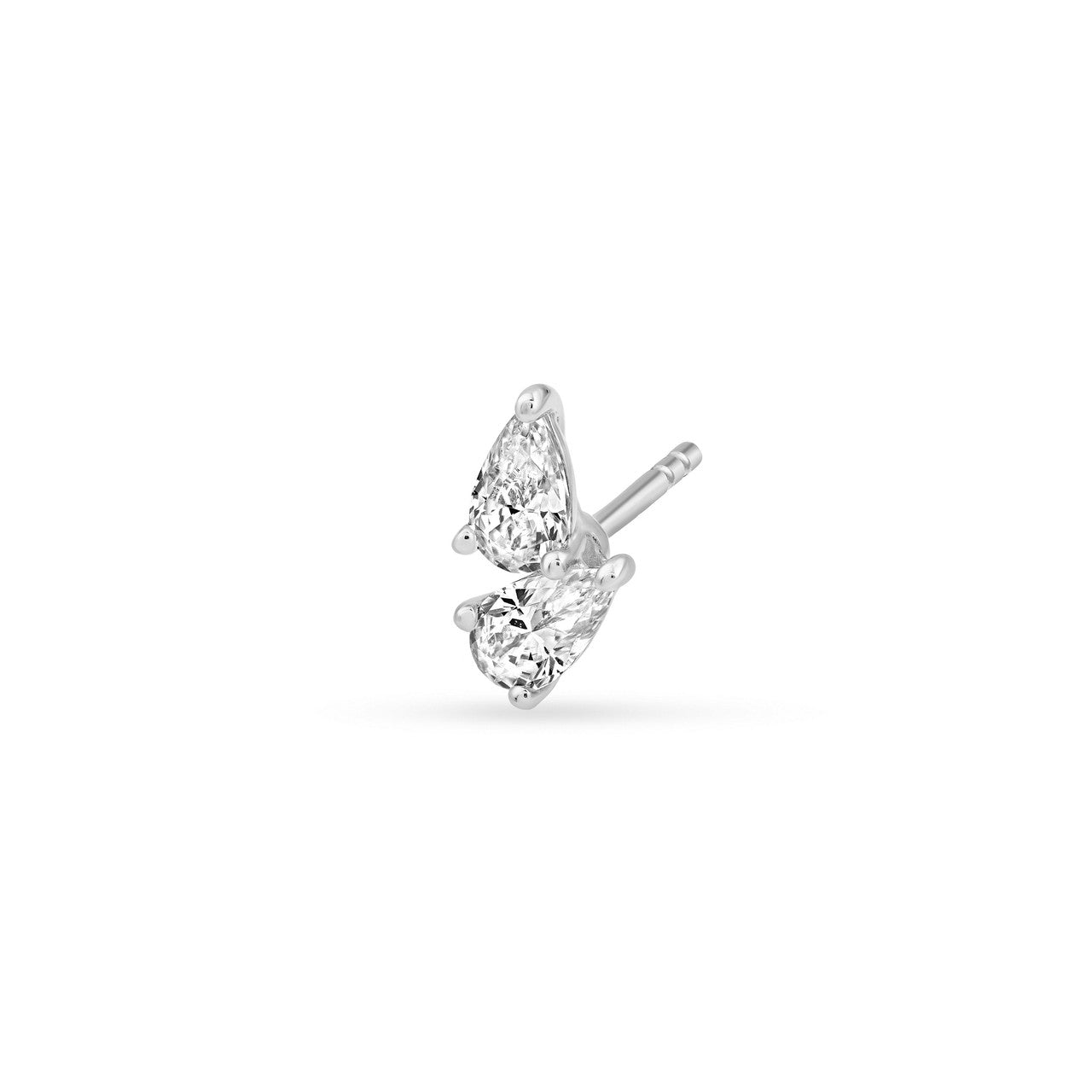 Birmingham Jewelry - 14K Gold Diamond Pear Stud Earrings - Birmingham Jewelry