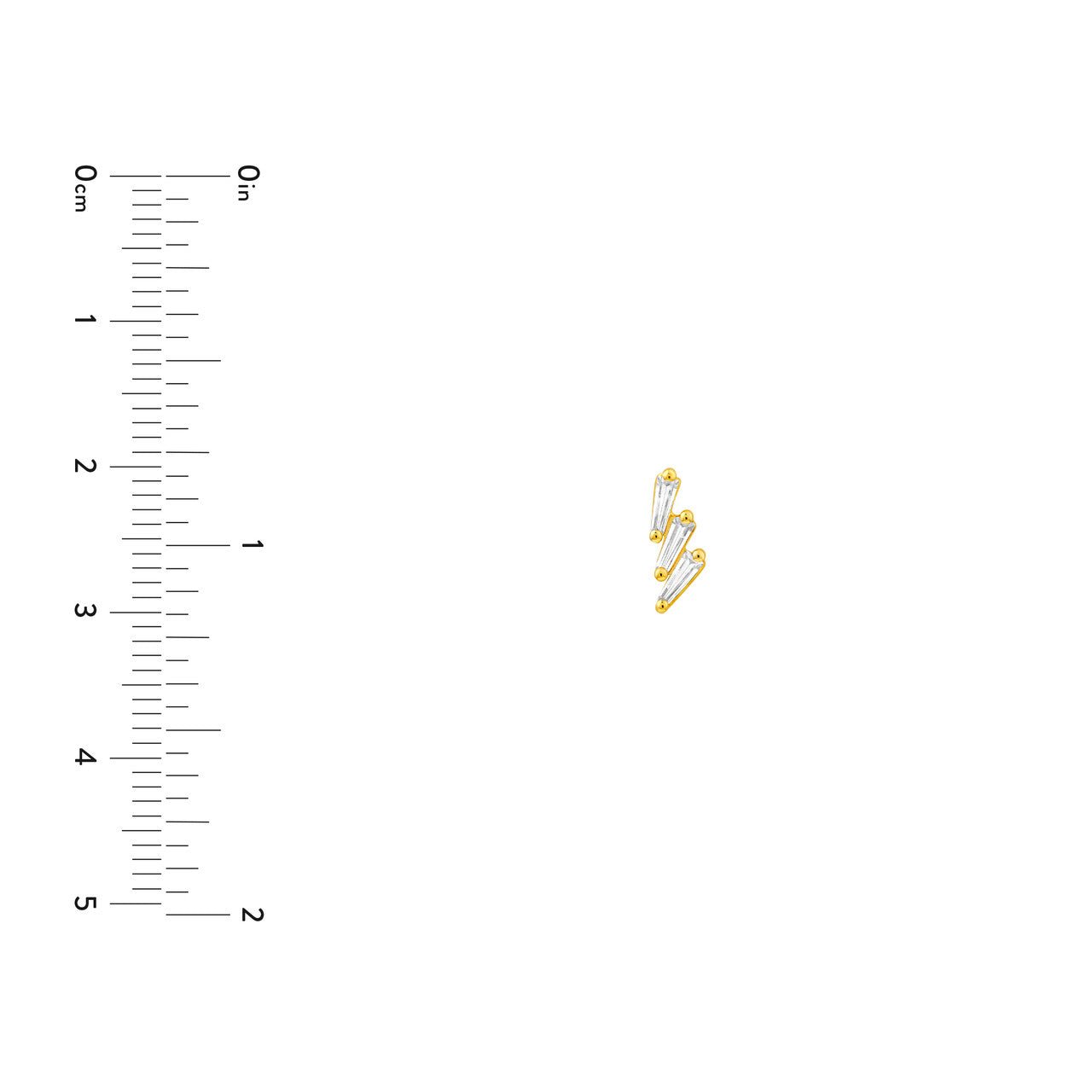 Birmingham Jewelry - 14K Gold Diamond Stacked Earrings - Birmingham Jewelry