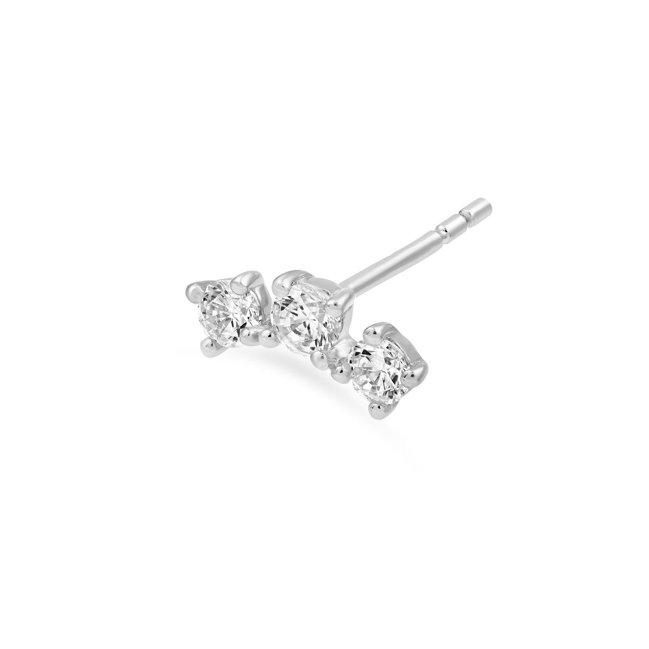 Birmingham Jewelry - 14K Gold Diamond Trio Stud Earrings - Birmingham Jewelry