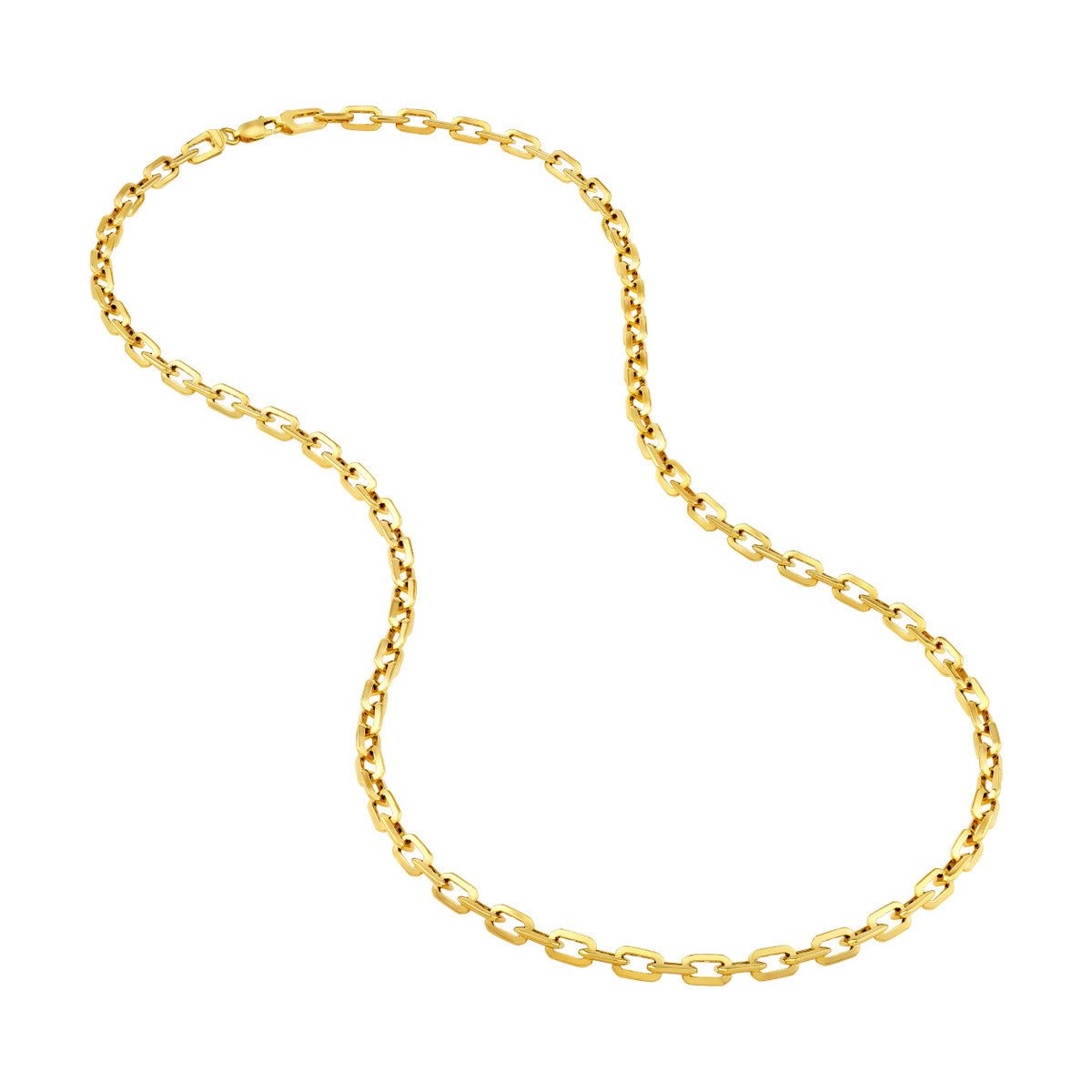14K Gold Octagon Long Link Fancy Chain Birmingham Jewelry Gold Chain Birmingham Jewelry 