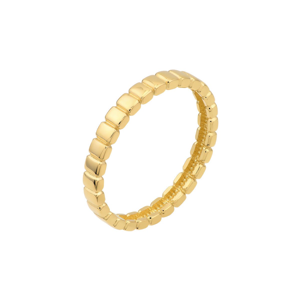 Birmingham Jewelry - 14K Gold Skinny Tag Band Ring - Birmingham Jewelry