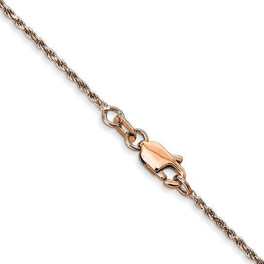 Birmingham Jewelry - 14K Rose Gold Diamond Cut Rope Chain - Birmingham Jewelry