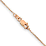 Birmingham Jewelry - 14K Rose Gold Diamond Cut Spiga Chain - Birmingham Jewelry