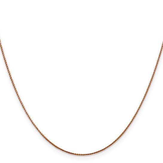 Birmingham Jewelry - 14K Rose Gold Diamond Cut Spiga Chain - Birmingham Jewelry