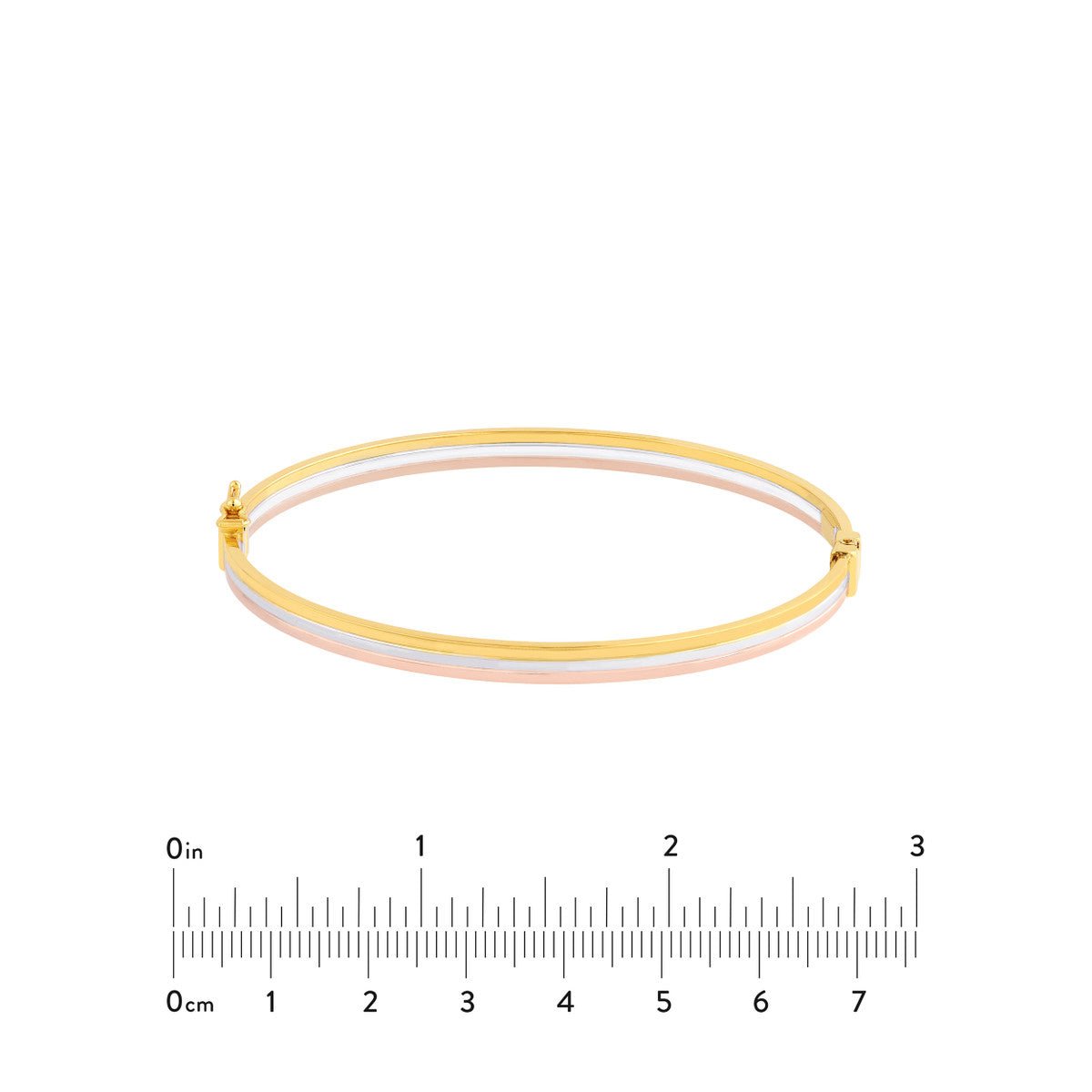 Birmingham Jewelry - 14K Tri Color Gold Bangle - Birmingham Jewelry