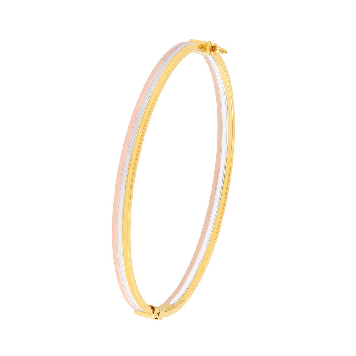 Birmingham Jewelry - 14K Tri Color Gold Bangle - Birmingham Jewelry