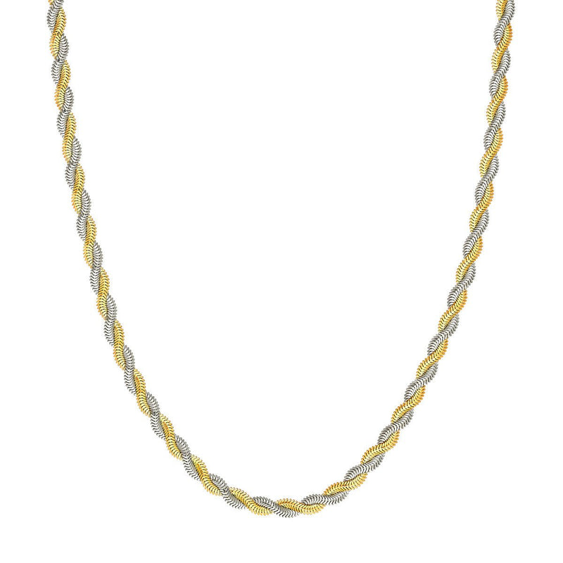 Birmingham Jewelry - 14K Two - Tone Gold Braided Snake Chain - Birmingham Jewelry