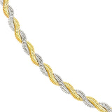 Birmingham Jewelry - 14K Two - Tone Gold Braided Snake Chain - Birmingham Jewelry