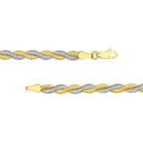 Birmingham Jewelry - 14K Two - Tone Gold Braided Snake Chain - Birmingham Jewelry