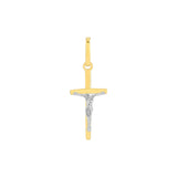 Birmingham Jewelry - 14K Two - Tone Gold Cross with Crucifix Pendant - Birmingham Jewelry