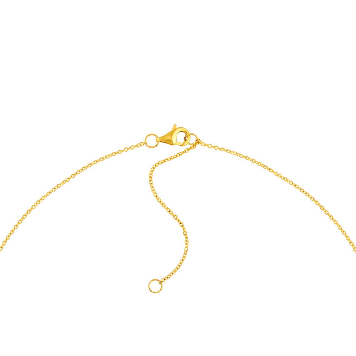 Birmingham Jewelry - 14K Two Tone Gold Diamond Pave Necklace (0.33tcw) - Birmingham Jewelry