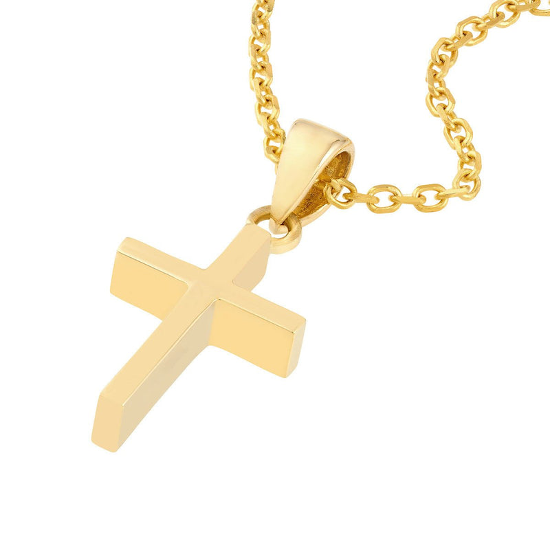 Birmingham Jewelry - 14K Two - Tone Gold Reversible Two Tone Cross Pendant - Birmingham Jewelry