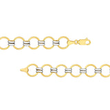 Birmingham Jewelry - 14K Two - Tone Gold Round Link Necklace - Birmingham Jewelry