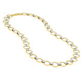 Birmingham Jewelry - 14K Two - Tone Gold Round Link Necklace - Birmingham Jewelry