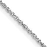 Birmingham Jewelry - 14k White Gold Baby Rope Chain - Birmingham Jewelry