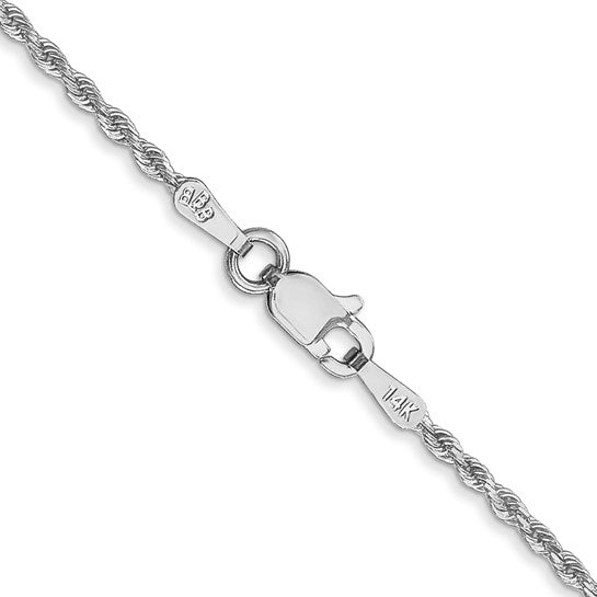 Birmingham Jewelry - 14K White Gold Diamond Cut Rope Chain - Birmingham Jewelry