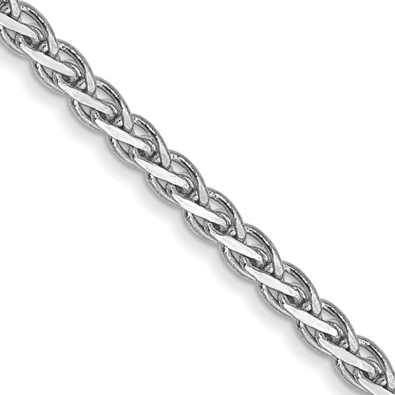 Birmingham Jewelry - 14K White Gold Flat Wheat Chain - Birmingham Jewelry