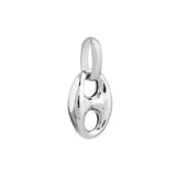 Birmingham Jewelry - 14K White Gold Polished Puffed Mariner Link Pendant - Birmingham Jewelry