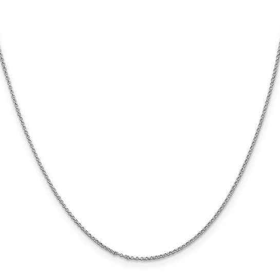 Birmingham Jewelry - 14K White Gold Rolo Chain - Birmingham Jewelry