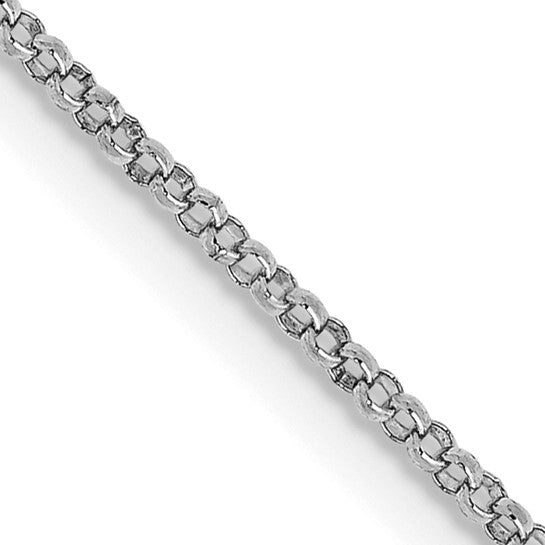 14K White Gold Rolo Chain Birmingham Jewelry Gold Chain Birmingham Jewelry 