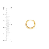 Birmingham Jewelry - 14K Yellow 16.00mm Polished Round Hoop Earrings - Birmingham Jewelry