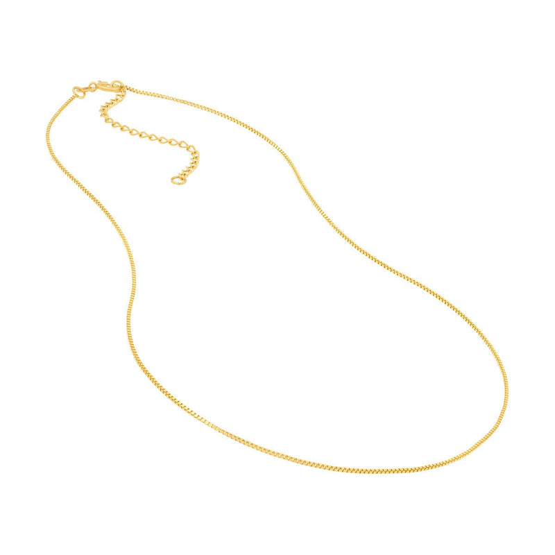 Birmingham Jewelry - 14K Yellow Gold 0.66mm Solid Box 050 Adjustable Chain - Birmingham Jewelry