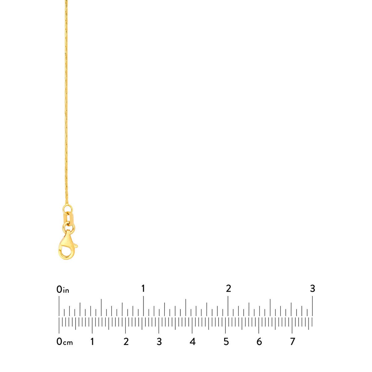 Birmingham Jewelry - 14K Yellow Gold 0.80mm D/C Round Forzentina Chain - Birmingham Jewelry